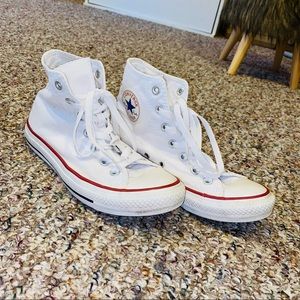 White High Top Converse Sneakers